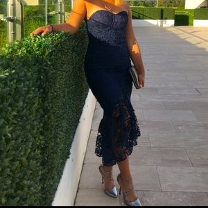 Beautiful Navy blue mermaid Dress